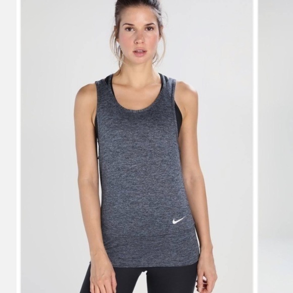Nike Women’s Dri-Fit Grey Multi-Strap Running Tank - Picture 12 of 15